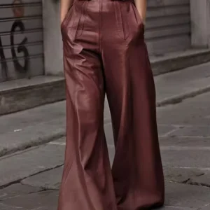 Pantalon Large à Taille Haute pour Femme | Idéal pour l’Automne et l’Hiver