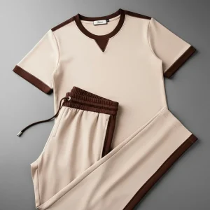 Ensemble Deux Pièces en Maille pour Homme | Idéal pour les Tenues de Saison