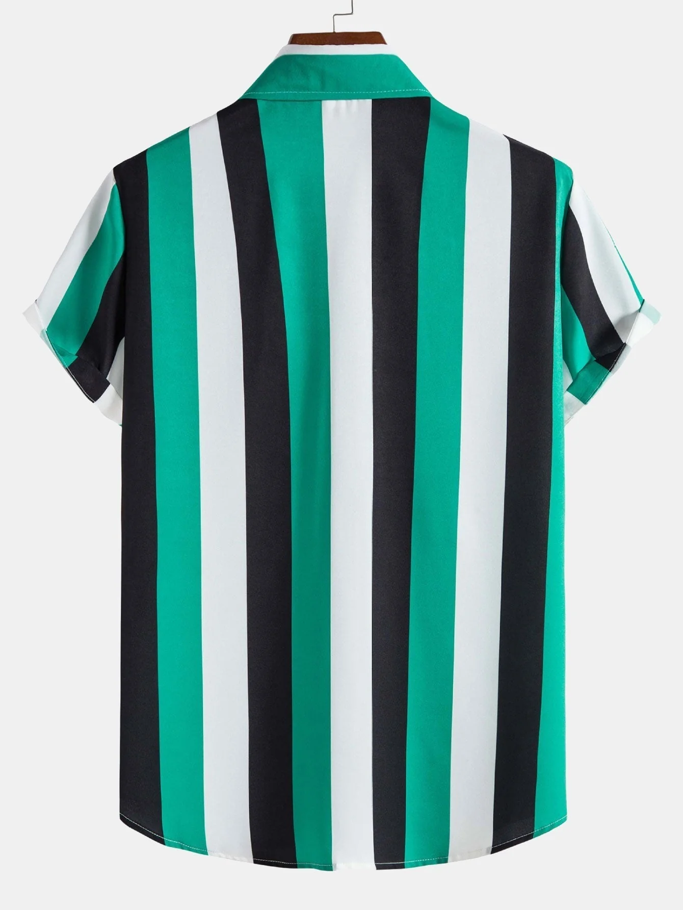 Chemise à Rayures Larges avec Boutons pour Homme | Idéale pour un Usage Quotidien ou Habillé Décontracté – Image 3