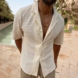 Chemise à Manches Courtes avec Conception Légère pour Homme | Idéale pour l'Été