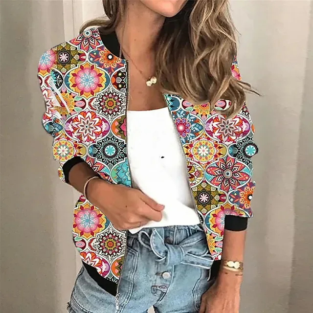 Veste zippée imprimée pour femmes | Idéal pour toutes les saisons – Image 6