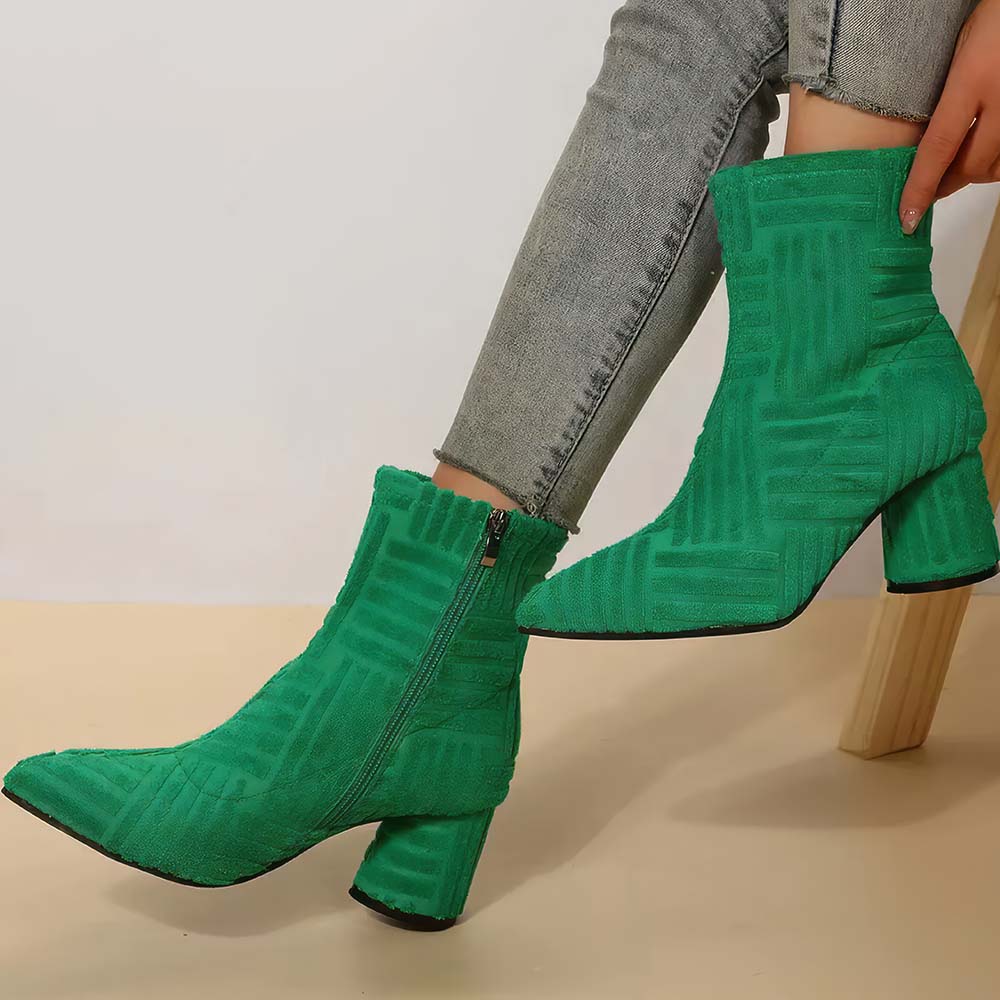 Bottines Vert Emeraude – Image 3