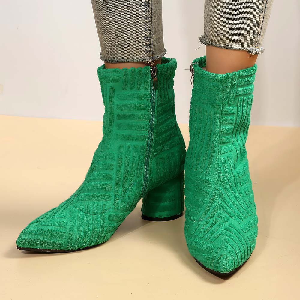 Bottines Vert Emeraude – Image 2