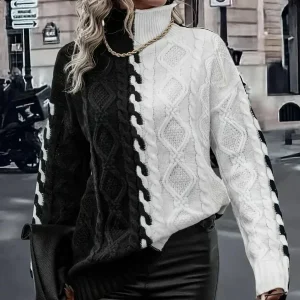 Pull À Col Roulé pour Femme | Idéal pour l’Automne Et l’Hiver