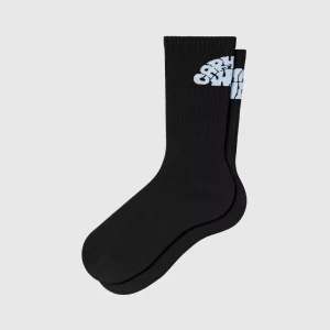 Carhartt WIP chaussettes - Jazzy - Black / Air Sky