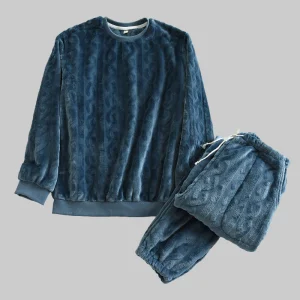 Ensemble de Pyjama pour Couple avec Hauts à Manches Longues et Pantalons | Idéal pour l’Hiver