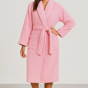 Peignoir femme éponge court ultra-absorbant