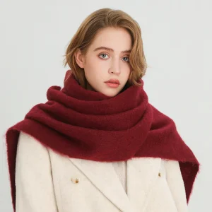 Écharpe D’Hiver Colorée pour Femme Avec Finition À Franges | Idéale pour La Saison Froide