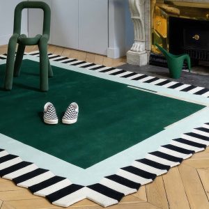 Tapis De Salon Vert Emeraude