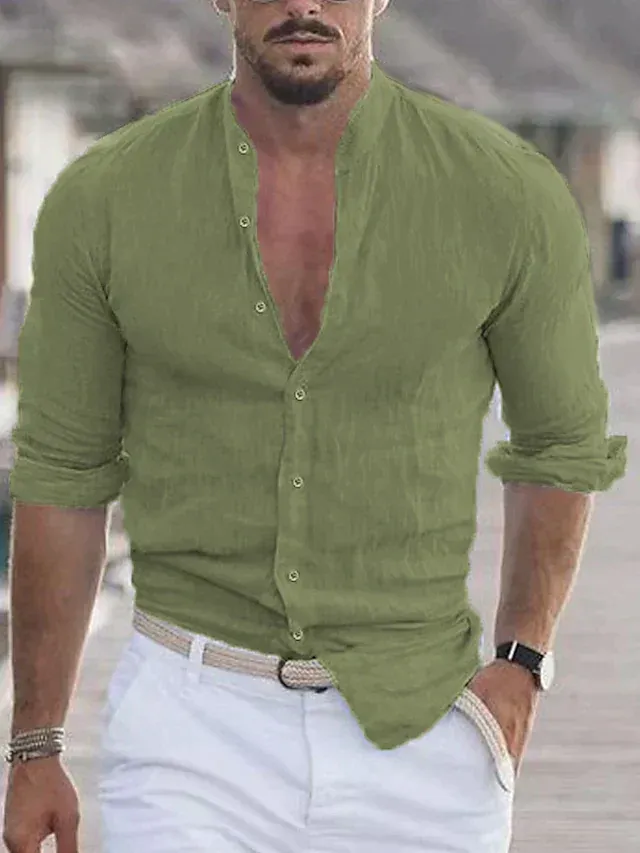 Chemise à Manches Longues avec Coupe Légère pour Homme | Idéale pour les Tenues Quotidiennes ou les Occasions Formelles – Image 4