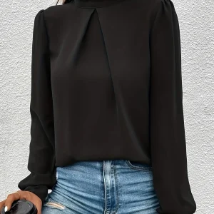 Blouse à coupe classique pour femme | Idéale pour le bureau et les sorties en soirée
