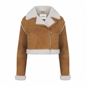 BLOUSON EN PEAU RETOURNÉ - SURREY