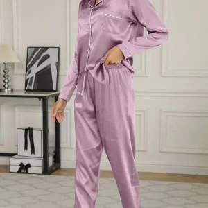 Ensemble De Pyjama avec Col À Revers pour Adolescents | Idéal pour Toutes Les Saisons