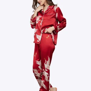 Ensemble De Pyjama 2 Pièces avec Bordure Contrastée pour Femme | Idéal pour Le Sommeil Et La Détente À La Maison
