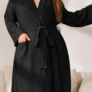 Peignoir Grande Taille Noir