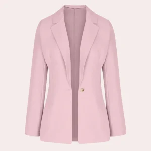 Blazer à Col V avec Manches Trois-Quarts pour Femme | Idéal pour Le Travail Et Un Usage Quotidien