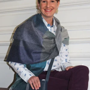 Étole 100% Cachemire Sarcelle