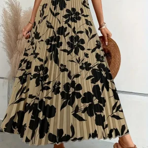 Jupe Plissée à Imprimé Floral pour Femme | Idéale pour le Printemps