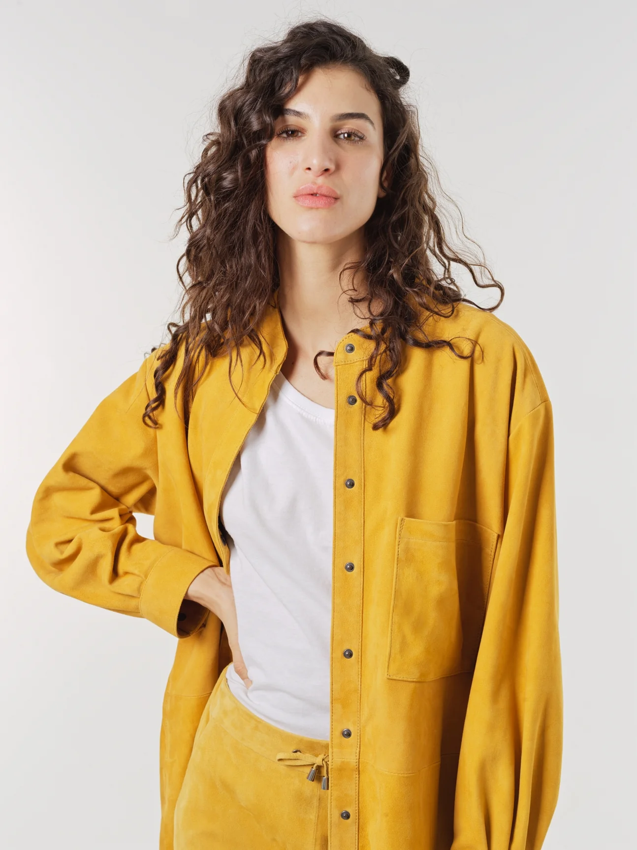 CHEMISE LONGUE EN DAIM - MURCIA VEL – Image 5