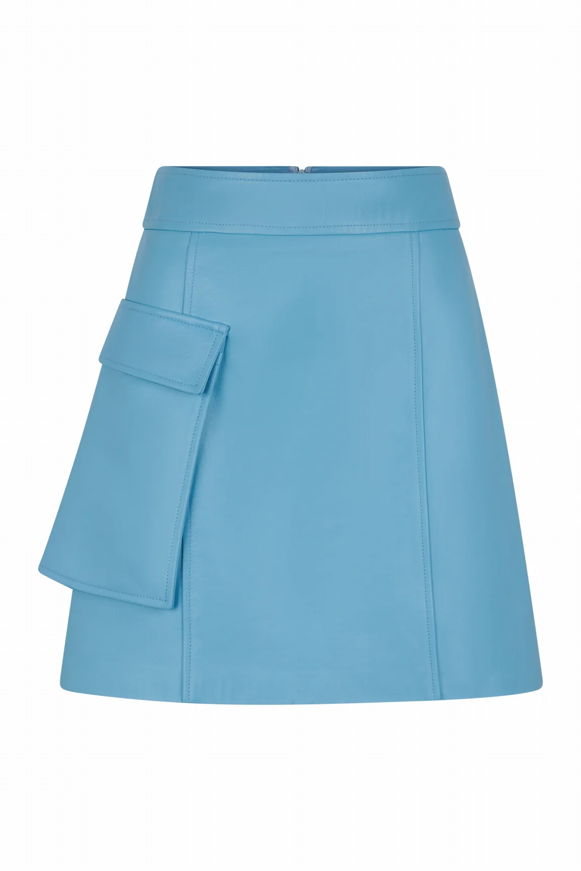 JUPE EN CUIR AVEC POCHE - TARRAGONA WAXY