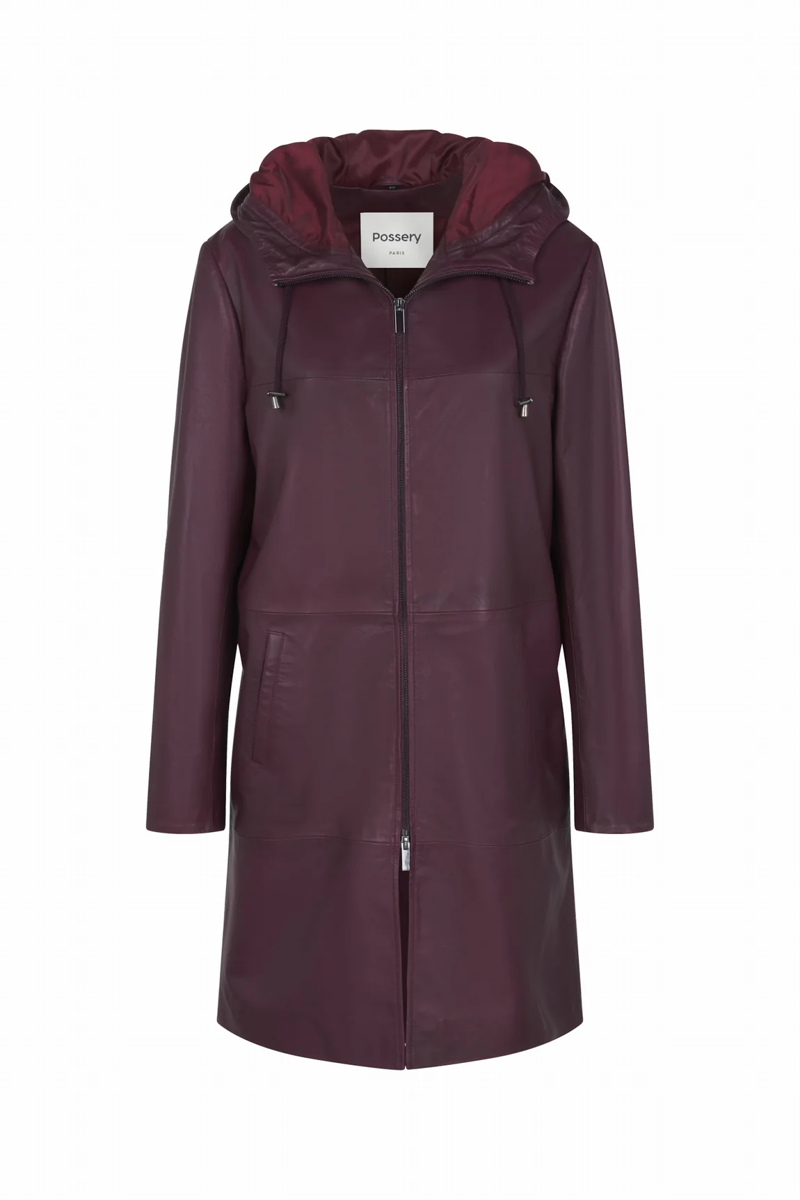 MANTEAU 3/4 EN CUIR - CHLOETTE