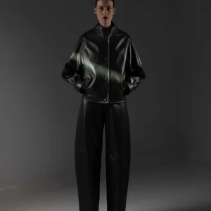 PANTALON EN CUIR FORME BALLON - SOLIDAGE WAXY
