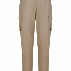 PANTALON EN CUIR STYLE CARGO - TELUS NICKEL