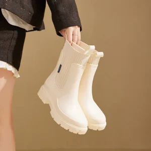 Bottines Chelsea à Enfiler avec Tige Montante pour Femmes | Idéal pour l’Automne et l’Hiver