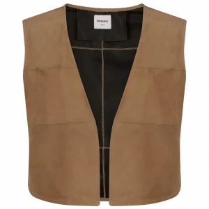 GILET EN DAIM STYLE BOHEME - ESTELLA