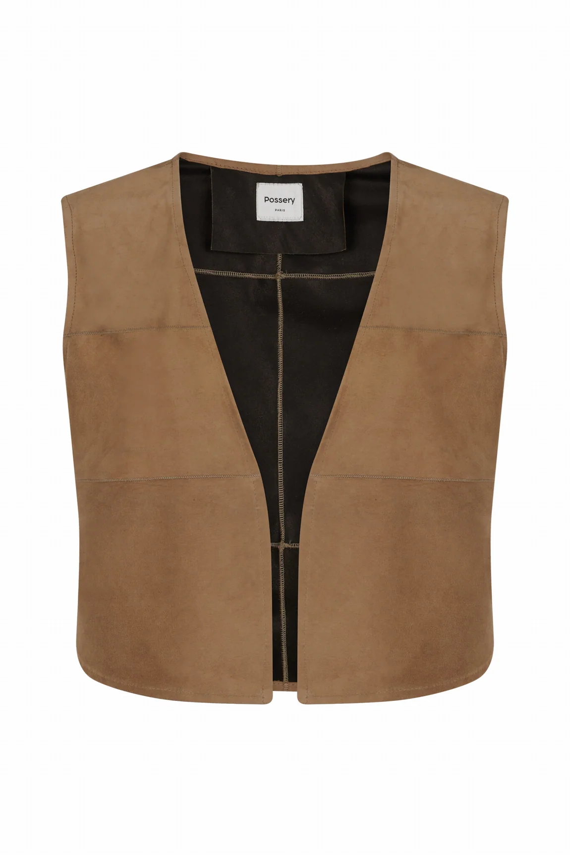 GILET EN DAIM STYLE BOHEME - ESTELLA