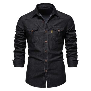 Chemise Slim-Fit avec Tissu Extensible pour Homme | Idéale pour un Usage Décontracté ou Quotidien