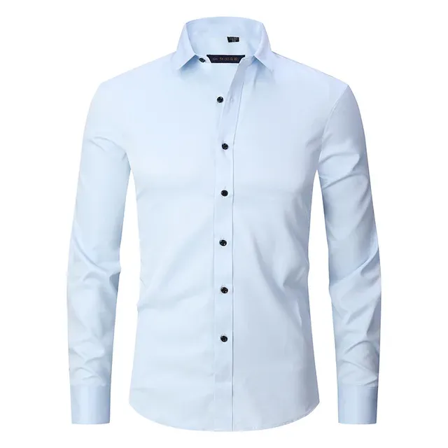 Chemise Homme Slim-Fit | Sans Repassage | Tissu Extensible Confort – Image 3