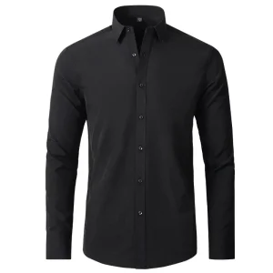 Chemise à Manches Longues Facile d’Entretien pour Homme | Idéale pour les Journées Actives