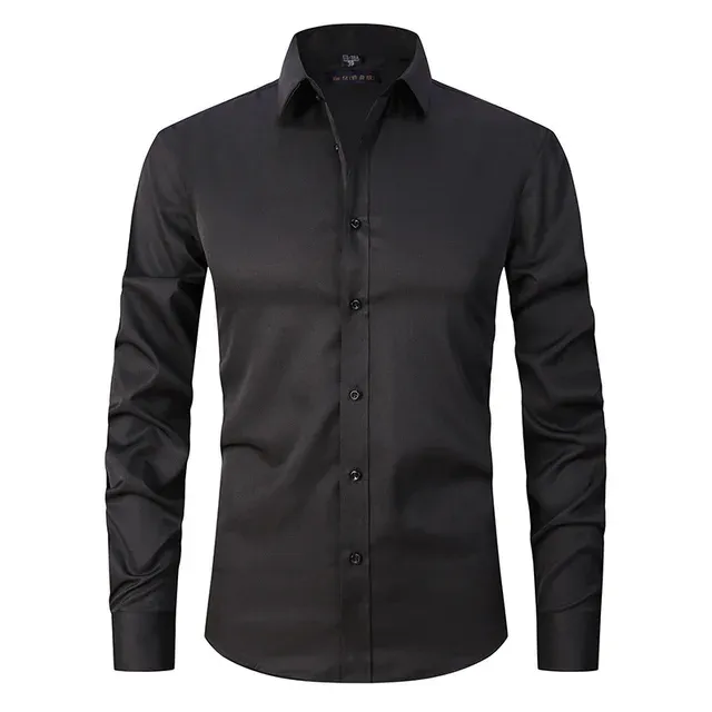 Chemise Homme Slim-Fit | Sans Repassage | Tissu Extensible Confort – Image 7
