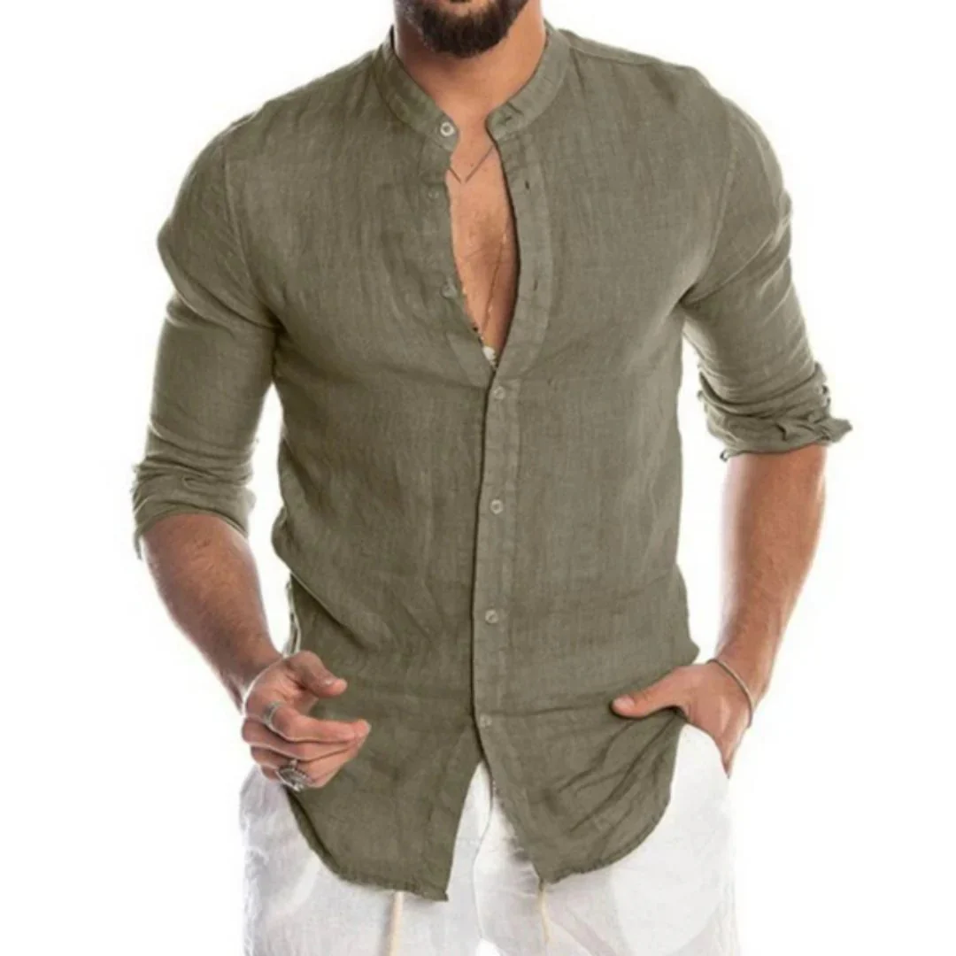Chemise à Manches Longues avec Coupe Décontractée pour Homme | Idéale pour les Journées Chaudes