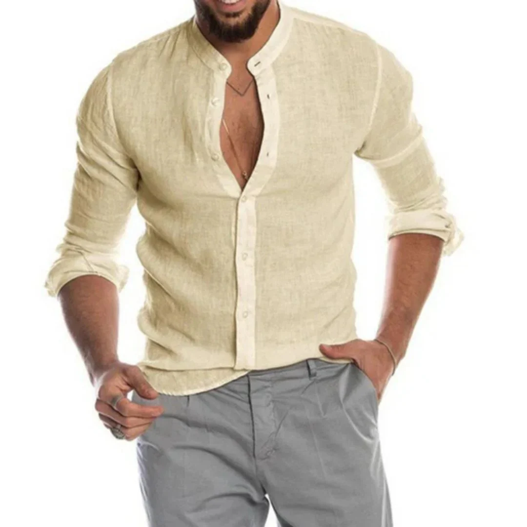 Chemise à Manches Longues avec Coupe Décontractée pour Homme | Idéale pour les Journées Chaudes – Image 2