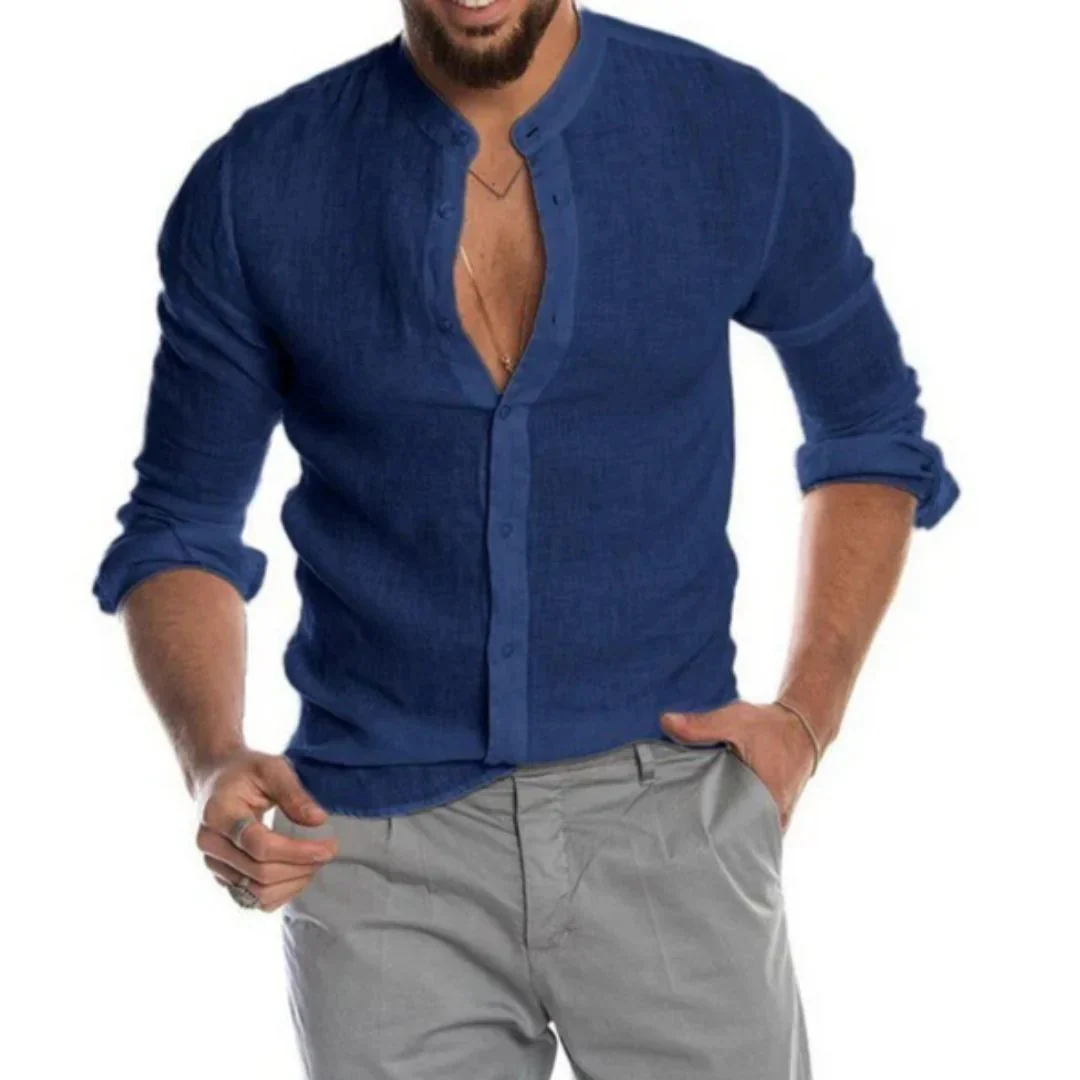 Chemise à Manches Longues avec Coupe Décontractée pour Homme | Idéale pour les Journées Chaudes – Image 4
