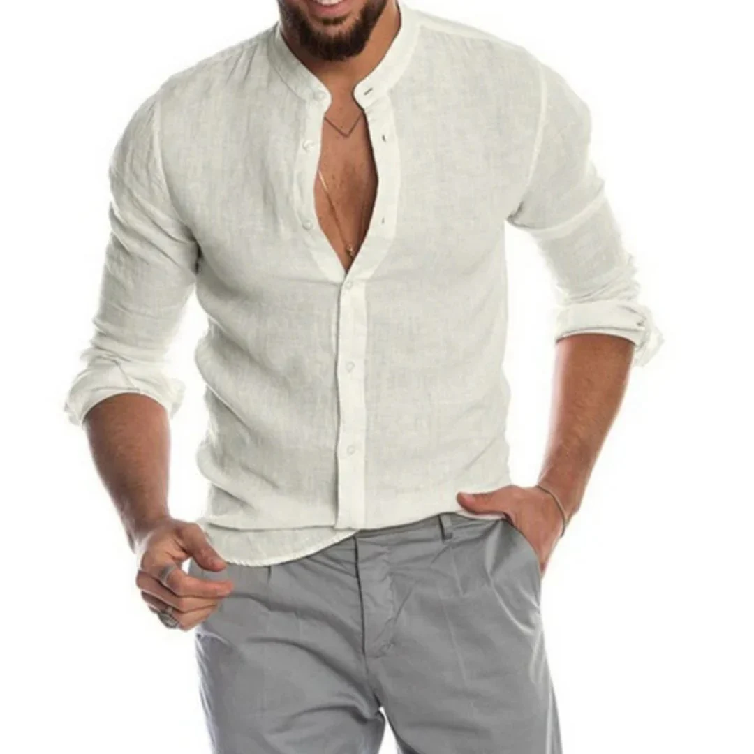 Chemise à Manches Longues avec Coupe Décontractée pour Homme | Idéale pour les Journées Chaudes – Image 7