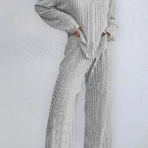 Ensemble Deux Pièces À Col En V avec Pantalon Long pour Femmes | Idéal pour Un Usage Quotidien