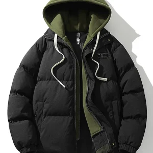 Veste Matelassée avec Capuche et Poches pour Homme | Idéale pour l’Hiver