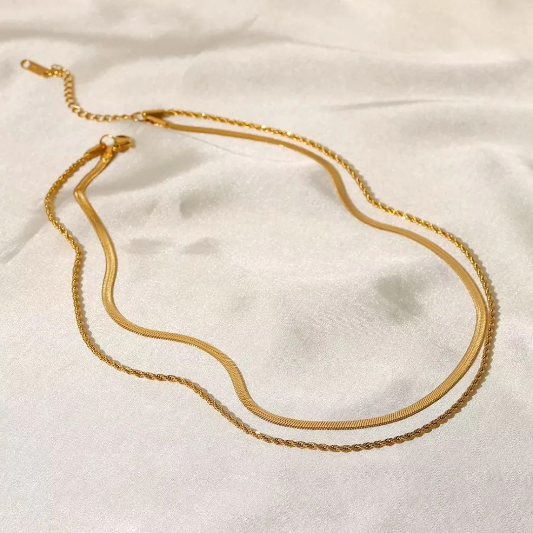 Collier Superposé À Double Chaîne pour Femme | Idéal pour Les Tenues Quotidiennes – Image 5