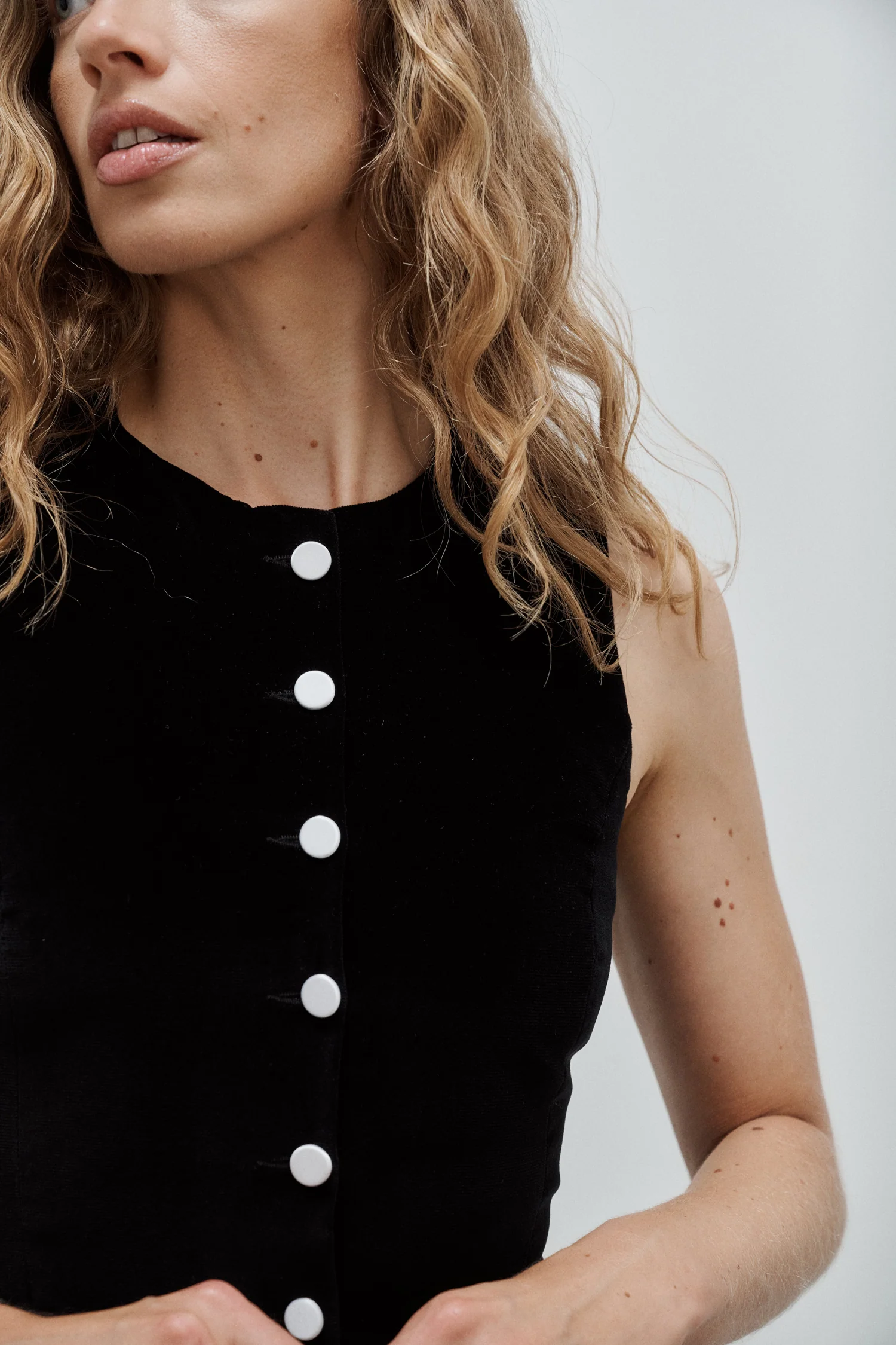 Robe Jackie Velours de Coton Noir – Image 5