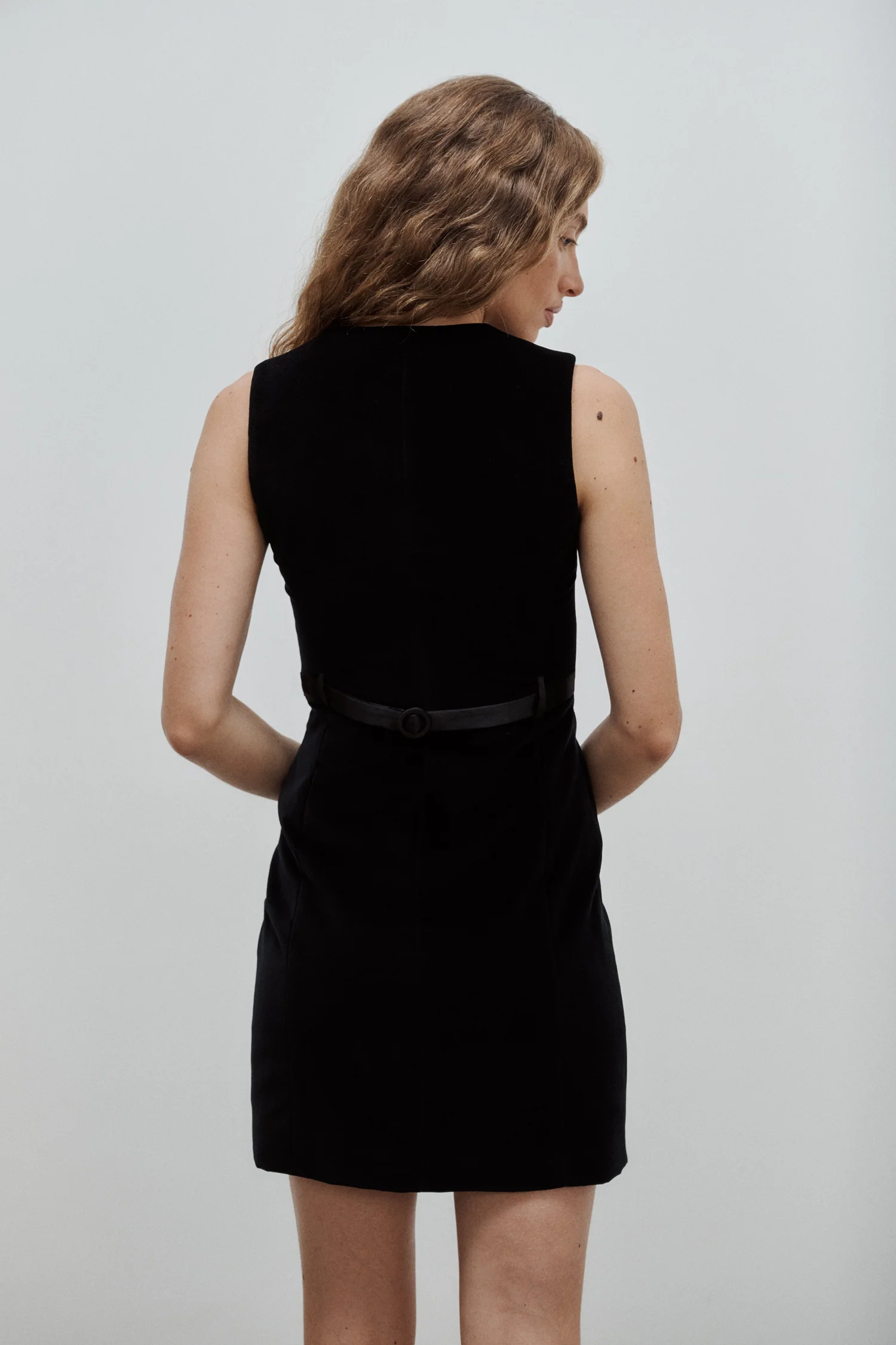 Robe Jackie Velours de Coton Noir – Image 8