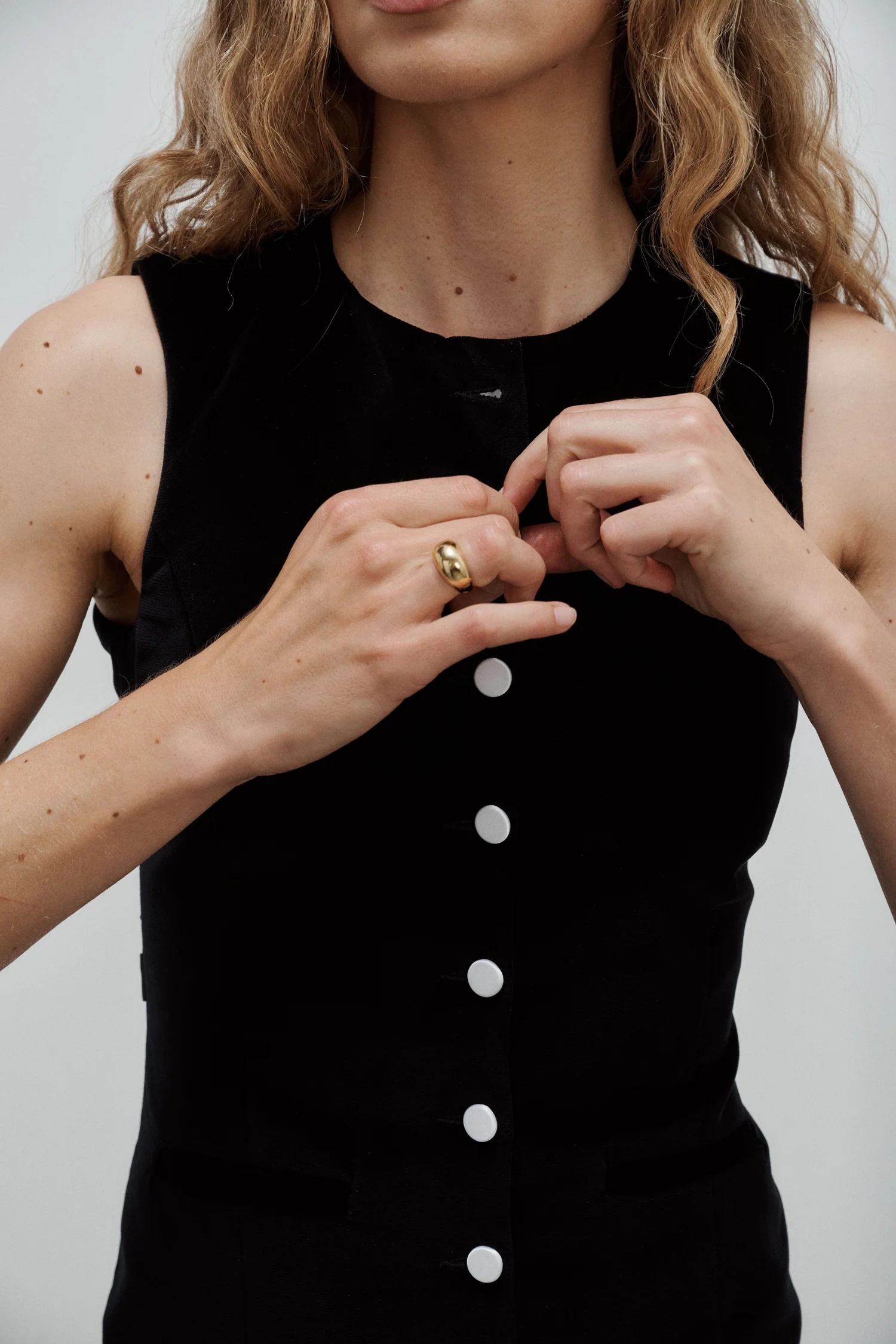 Robe Jackie Velours de Coton Noir – Image 6
