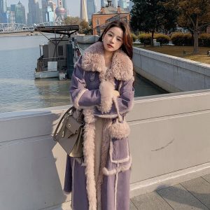 Manteau Duster à Carreaux Contrastés avec Ceinture pour Femme | Idéal pour la Mi-Saison