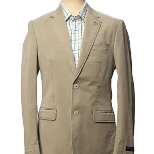 Veste Homme Beige en Toile Gurteen