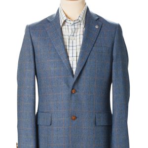 Veste Homme Été en Tweed Bleu