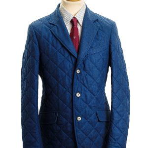 Veste matelassée homme bleu marine