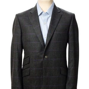 Veste Homme Tweed Vert Bruyère